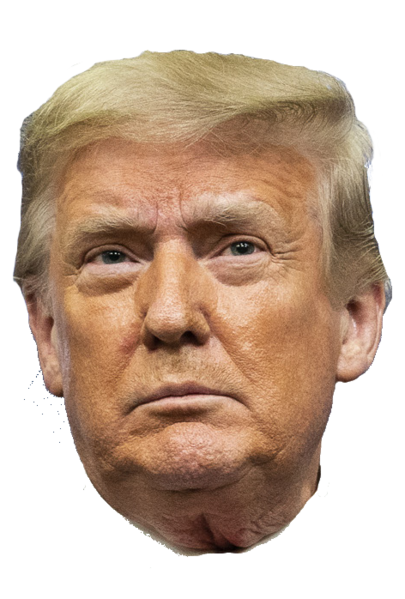 High Quality Trump head with transparency Blank Meme Template
