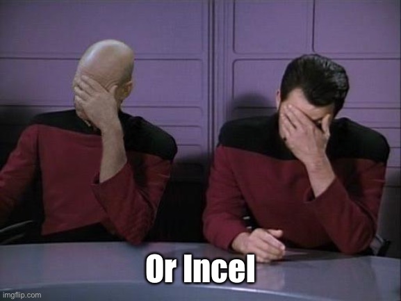 Double Facepalm | Or Incel | image tagged in double facepalm | made w/ Imgflip meme maker