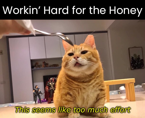 Workin’ Hard for the Honey This seems like too much effort | made w/ Imgflip meme maker