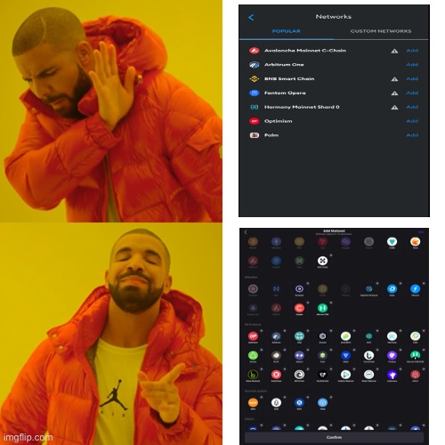 Meta Killer | image tagged in memes,drake hotline bling,bitkeep,crypto | made w/ Imgflip meme maker