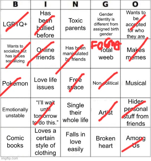 (I’m aro and straight allied) and wow I got a double bingo! | image tagged in jer-sama's bingo | made w/ Imgflip meme maker
