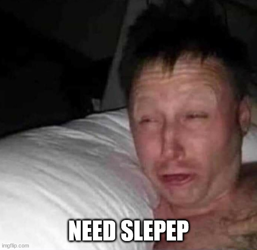 Sleepy guy | NEED SLEPEP | image tagged in sleepy guy | made w/ Imgflip meme maker