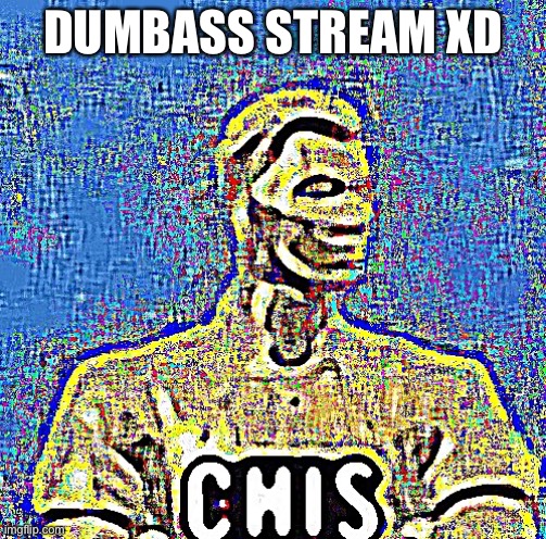 c h i s | DUMBASS STREAM XD | image tagged in c h i s | made w/ Imgflip meme maker