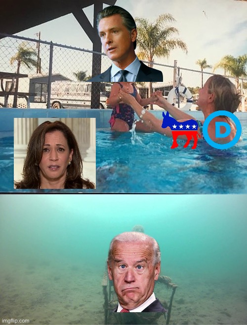 Mother Ignoring Kid Drowning In A Pool | image tagged in mother ignoring kid drowning in a pool,dnc,democrats,joe biden,kamala harris,governor | made w/ Imgflip meme maker