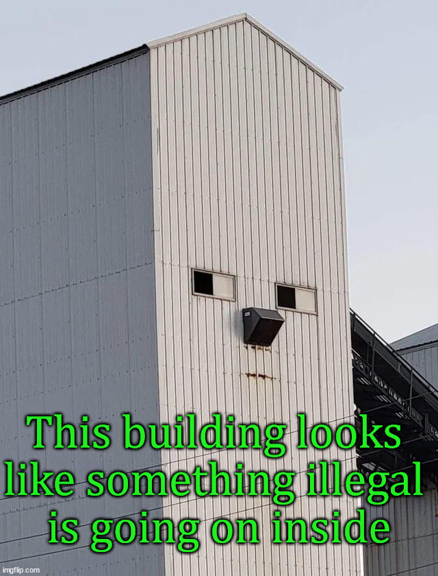 Shen you shifty something is going on | This building looks 
like something illegal 
is going on inside | image tagged in shifty,shady,totally looks like,building,illegal | made w/ Imgflip meme maker