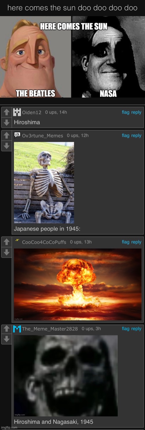 *Laughs in atomic bomb* | image tagged in kaboom,hiroshima | made w/ Imgflip meme maker