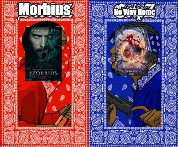 which side are YOU on? | Morbius; No Way Home | image tagged in which side are you on,morbius,no way home | made w/ Imgflip meme maker
