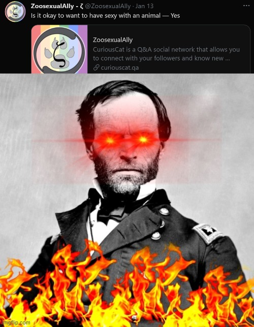 image tagged in william tecumseh sherman | made w/ Imgflip meme maker