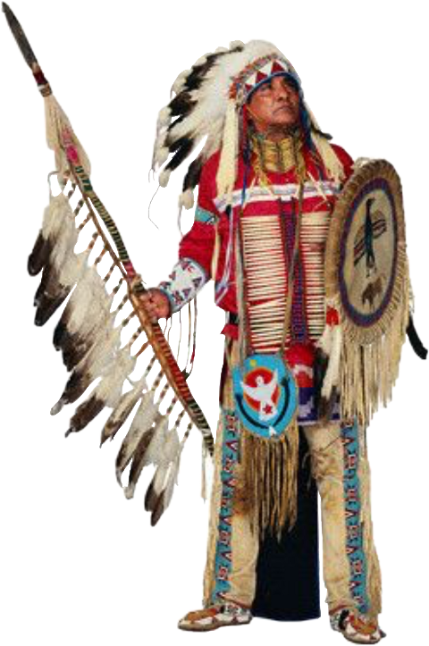 High Quality Plains Indian Warrior with transparency Blank Meme Template