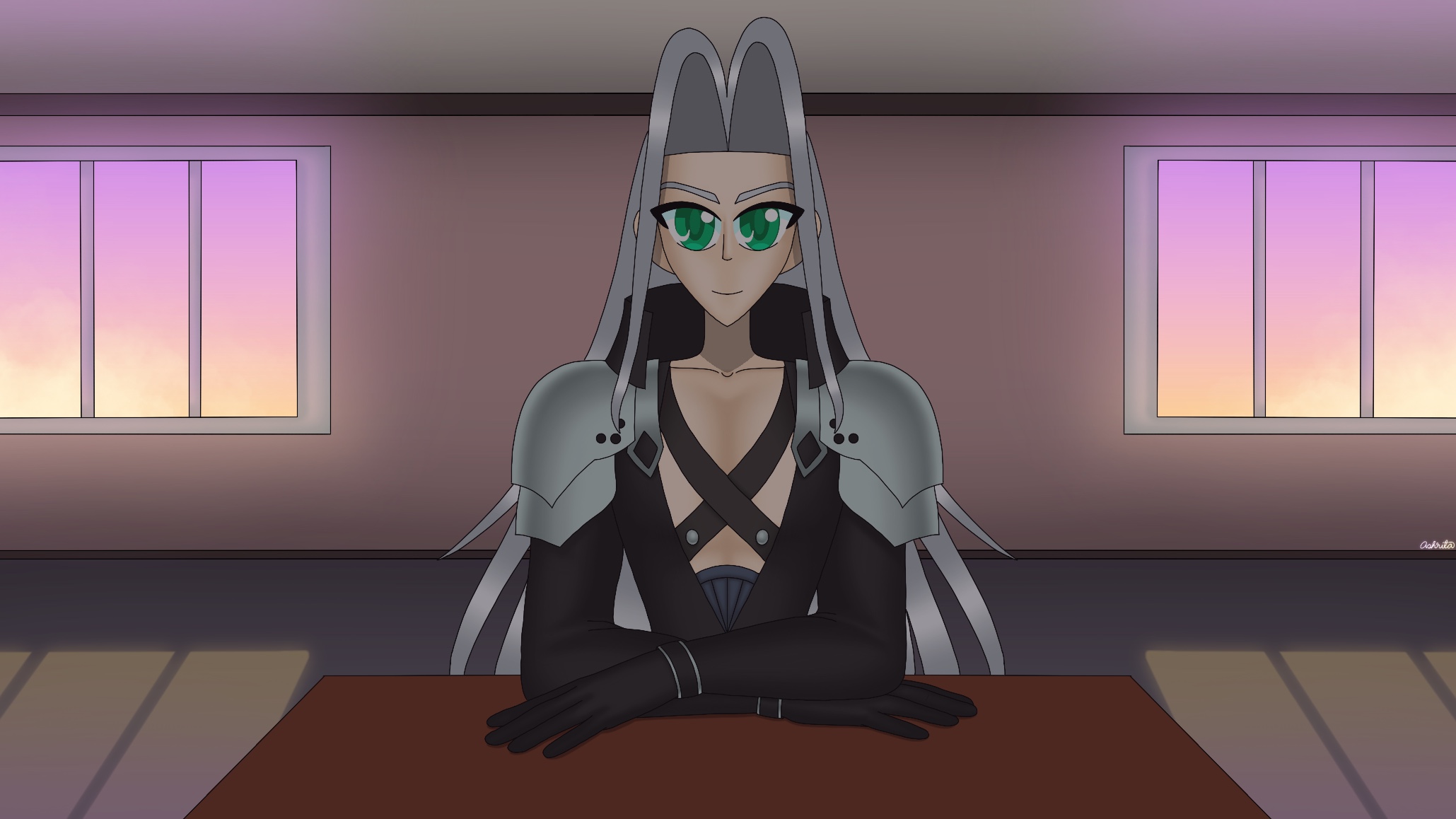 Just Sephiroth Blank Meme Template
