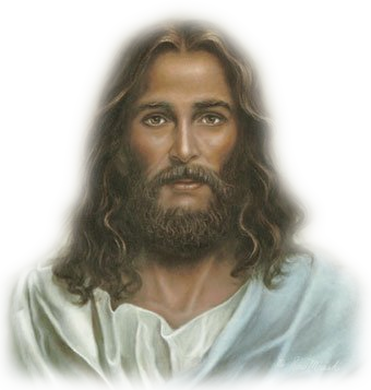 Jesus portrait with transparency Blank Meme Template