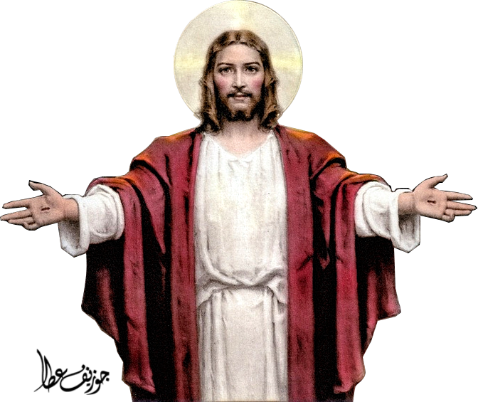 High Quality Jesus with halo with transparency Blank Meme Template