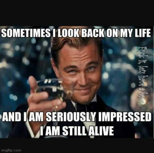 I would be impressed, too xD | image tagged in simothefinlandized,leonardo dicaprio cheers,still alive,impressed | made w/ Imgflip meme maker