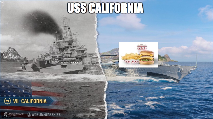 USS CALIFORNIA | made w/ Imgflip meme maker