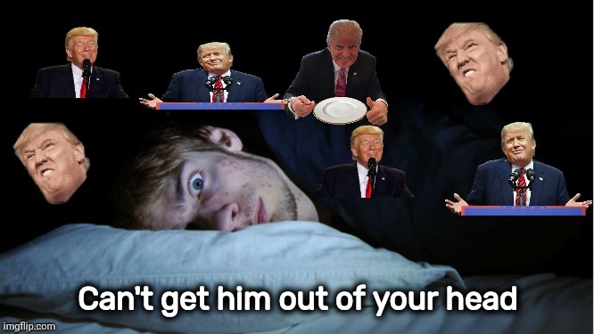 Extreme TDS | Can't get him out of your head | image tagged in extreme tds | made w/ Imgflip meme maker