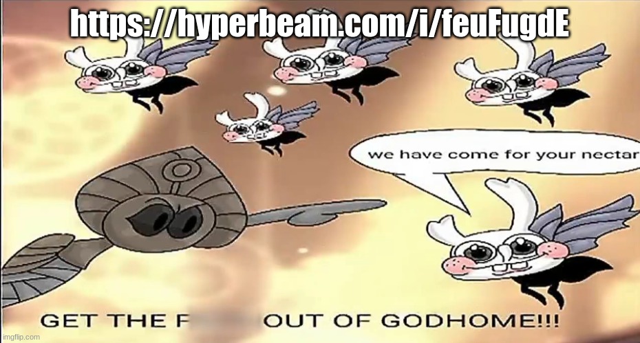 GET OUT OF MY godhome | https://hyperbeam.com/i/feuFugdE | image tagged in get out of my godhome | made w/ Imgflip meme maker