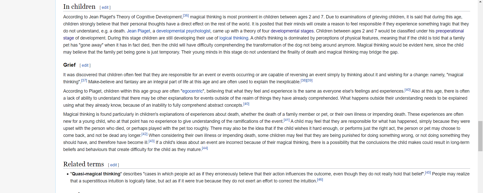 Wikipedia on Magical thinking Blank Meme Template