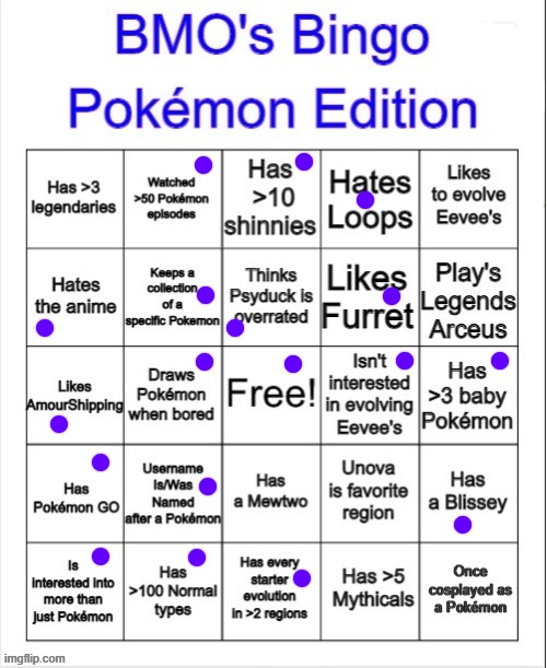 I made a template so you don't have to write over mine | image tagged in bmo's pok mon bingo,memes,pokemon,bingo,pokemon go,why are you reading this | made w/ Imgflip meme maker