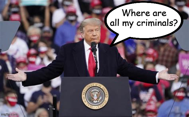 Trump crime family | Where are all my criminals? | image tagged in trump,criminal,maga,traitor,gop | made w/ Imgflip meme maker