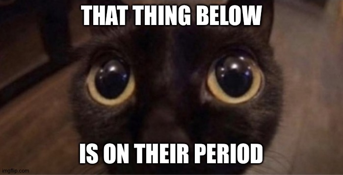 Skrunkly | THAT THING BELOW; IS ON THEIR PERIOD | image tagged in skrunkly | made w/ Imgflip meme maker