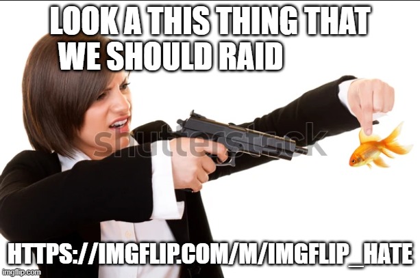 /y | LOOK A THIS THING THAT WE SHOULD RAID; HTTPS://IMGFLIP.COM/M/IMGFLIP_HATE | image tagged in /y | made w/ Imgflip meme maker