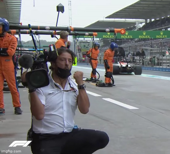 F1 Cameraman approves | image tagged in f1 cameraman approves | made w/ Imgflip meme maker