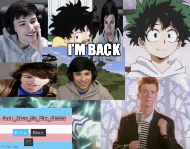 Announcement temp | I’M BACK | image tagged in announcement temp | made w/ Imgflip meme maker