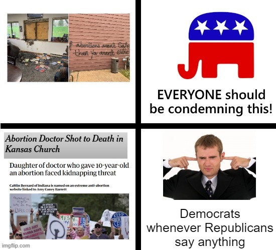 Democrats whenever Republicans say anything | made w/ Imgflip meme maker