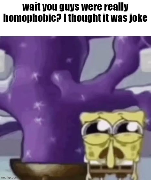 Zad Spunchbop | wait you guys were really homophobic? I thought it was joke | image tagged in zad spunchbop | made w/ Imgflip meme maker