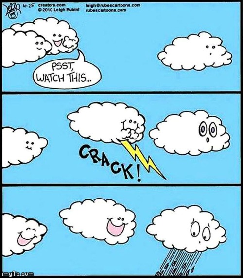 Cloud lightning strike | image tagged in cloud,lightning,clouds,rain,comics,comics/cartoons | made w/ Imgflip meme maker