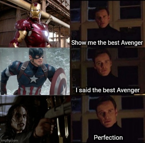 He actually avenged | image tagged in the crow | made w/ Imgflip meme maker