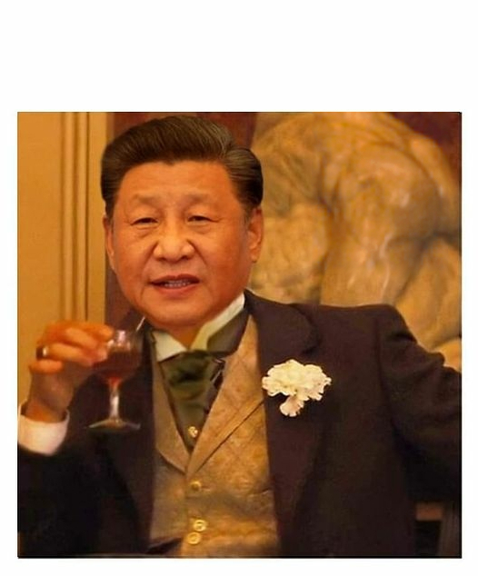 High Quality Xi Jinping Leo Laugh Blank Meme Template