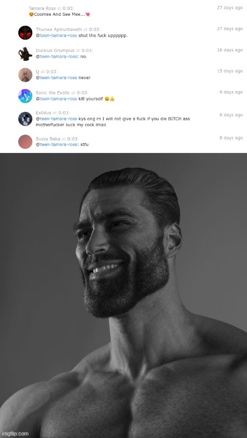 chads | image tagged in giga chad,memes,shitpost,oh wow are you actually reading these tags,msmg,you have been eternally cursed for reading the tags | made w/ Imgflip meme maker