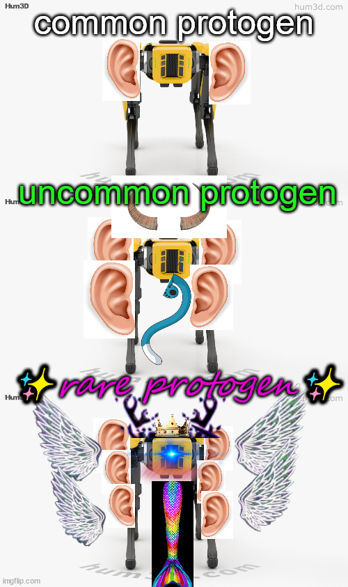 it was necessary. |  common protogen; uncommon protogen; ✨rare protogen✨ | image tagged in cursed,furry | made w/ Imgflip meme maker