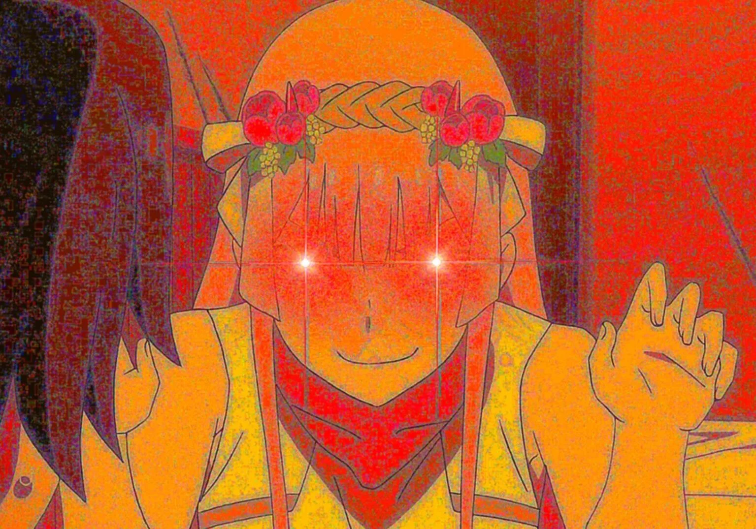 zero two deepfried Blank Meme Template