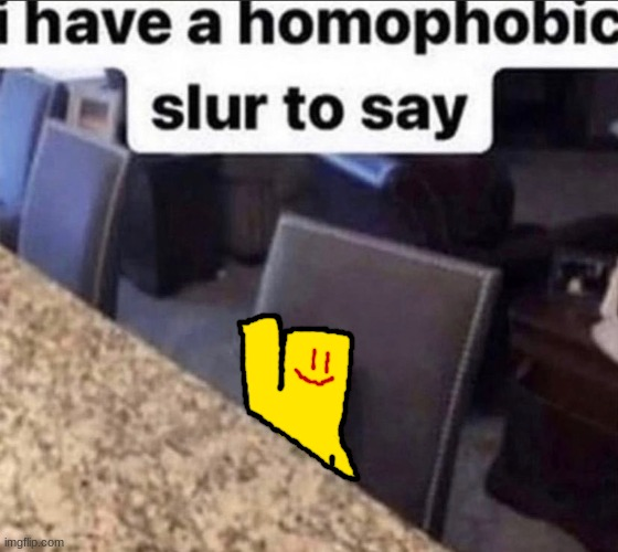 partygoer has a homophobic slur to say Blank Meme Template