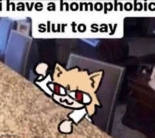 I have a homophobic slur to say neco arc | image tagged in i have a homophobic slur to say neco arc | made w/ Imgflip meme maker
