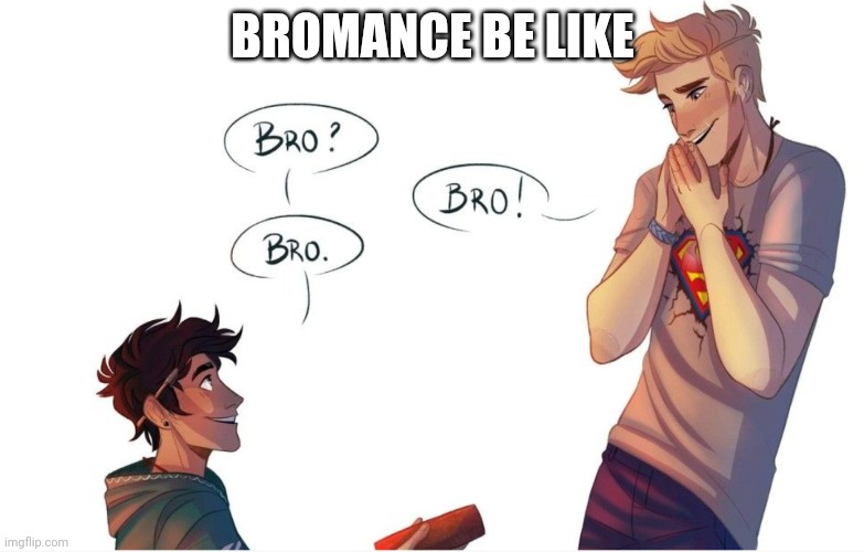 BROMANCE BE LIKE | image tagged in bro | made w/ Imgflip meme maker