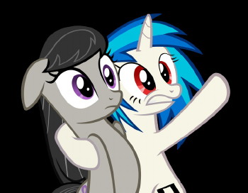 Octavia and Scratch My Little Pony Blank Meme Template