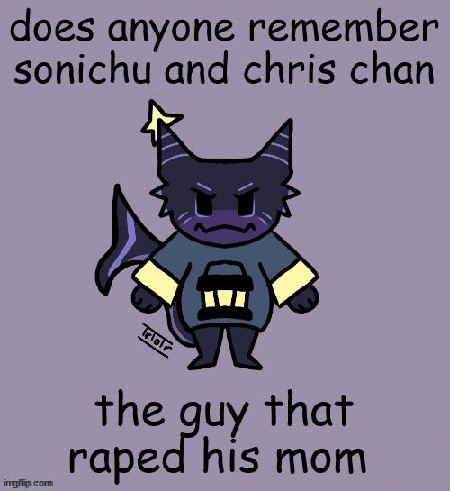 the child | does anyone remember sonichu and chris chan; the guy that raped his mom | image tagged in the child | made w/ Imgflip meme maker