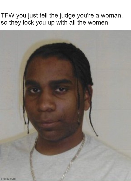 System Exploitation Level: 1000 | TFW you just tell the judge you're a woman, 
so they lock you up with all the women | made w/ Imgflip meme maker