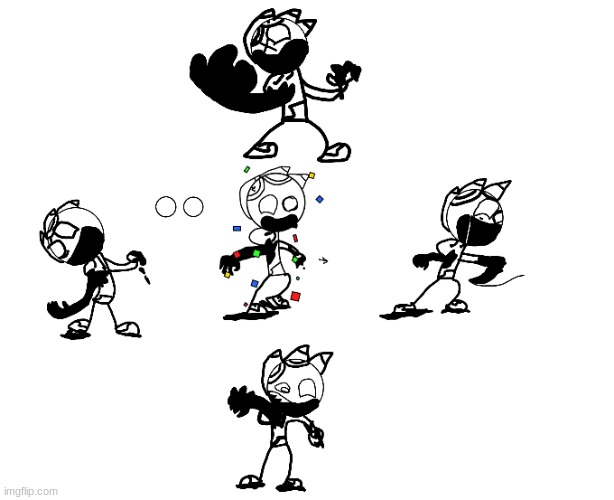 made some fnf sprites :) | image tagged in pibby | made w/ Imgflip meme maker