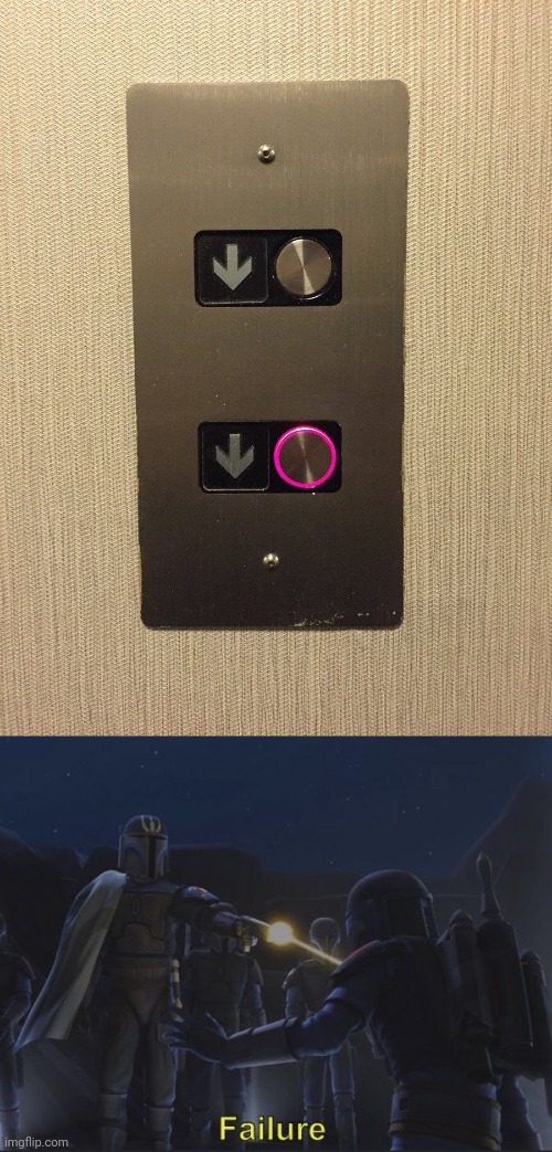 Double down arrows | image tagged in pre vizsla failure,elevator,buttons,memes,elevators,you had one job | made w/ Imgflip meme maker