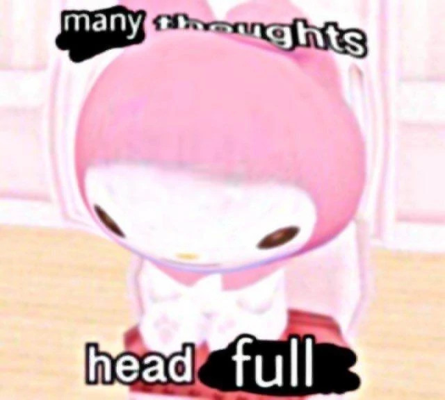 many thoughts head full Blank Meme Template