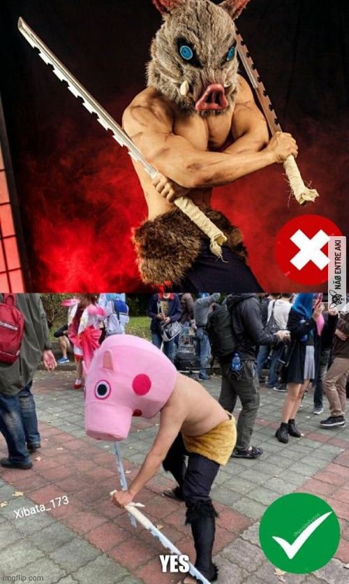 lol | image tagged in demon slayer,peppa pig | made w/ Imgflip meme maker