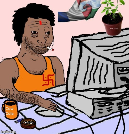 Me rn, always shitposting and battling Degenerates on this sight. Share ur wojak room images too | image tagged in memes,hinduism,bedroom,wojak | made w/ Imgflip meme maker