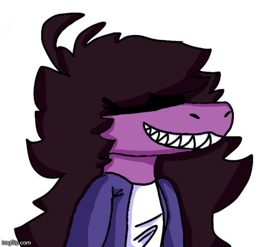 I drew Susie because I was B O R E D | image tagged in deltarune | made w/ Imgflip meme maker