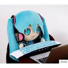 miku on a computer Blank Meme Template