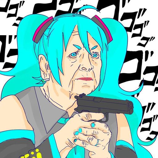 cursed miku gun Blank Template - Imgflip