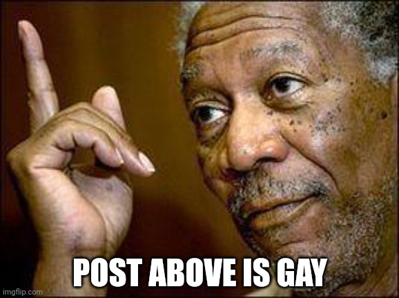 He's Right You Know | POST ABOVE IS GAY | image tagged in he's right you know | made w/ Imgflip meme maker
